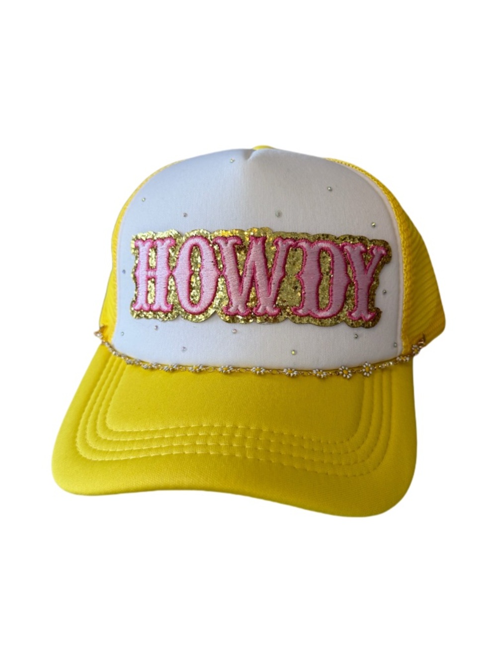 Howdy Yellow & White Trucker Hat